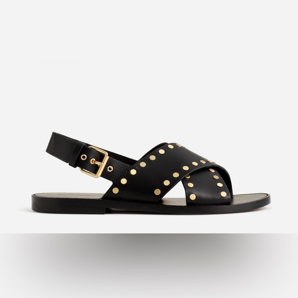 Madewell Black and Gold Studded Women's Sandals